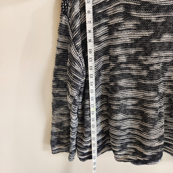 Eileen Fisher Organic Cotton Plus Bateau Top Black Plus 14W 1X Black Color - Picture 11 of 12